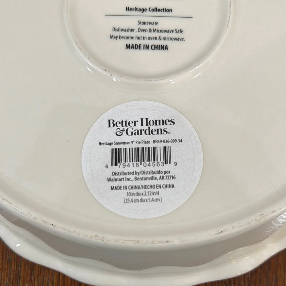 Festive Snowman Pie Dish - Picture 5 of 5